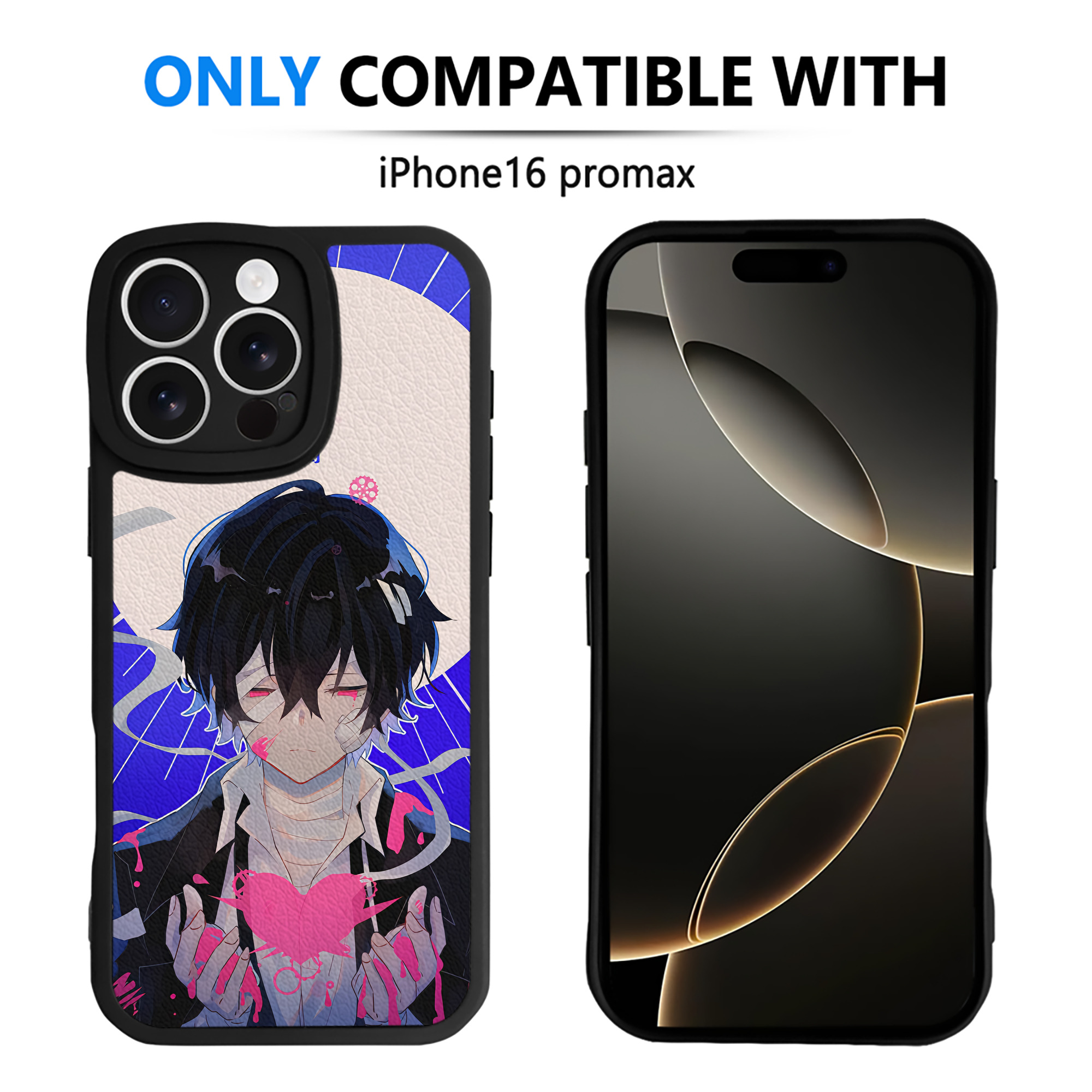 （画像用） 文豪ストレイドッグス Bungo Stray Dogs 【iPhone 16シリーズ対応】シリコンスマホケース（レザー調） 材質：シリコン